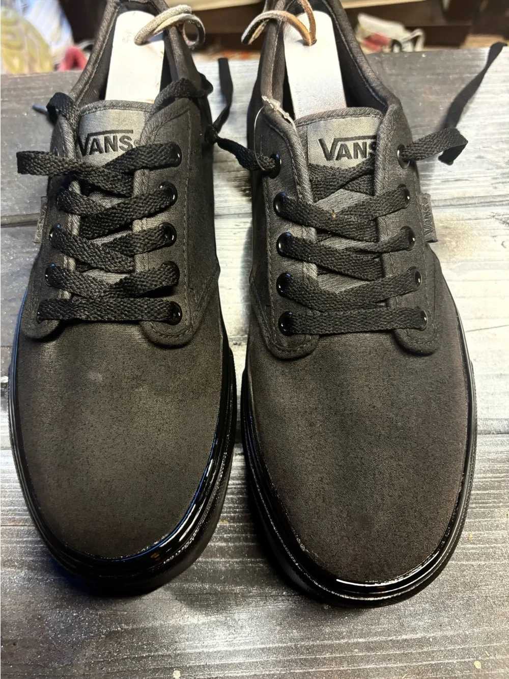 Vans Black Suede Low-Top Sneakers